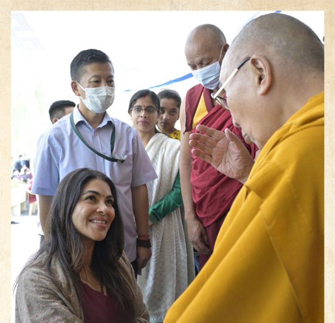 Somya Khurana meeting His Holiness the Dalai Lama
